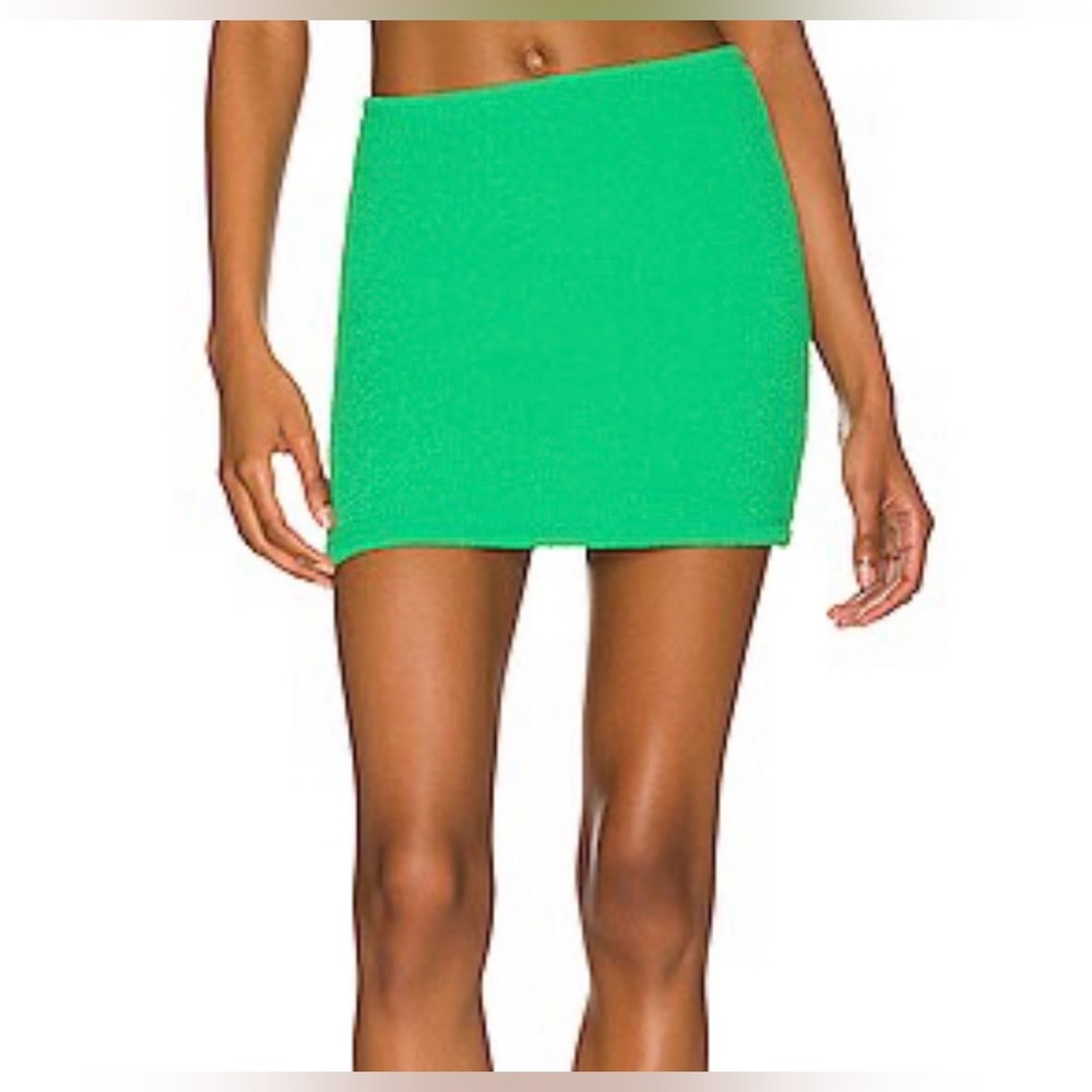 Good American Green Mini Skirt/ cover up